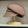thumbnail image 3 of CoCopeaunts Newsboy Hats for Women Fashion Wool Winter Hat Sloping Brim Visor Cap Cabbie Beret Girls Paperboy Cap Ivy Hat, 3 of 7