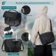 thumbnail image 4 of Bolsa de Almacenamiento para Cámara SLR, Bolso de Hombro para Cámara, Mensajero de Almacenamiento, Bolsa Impermeable Ligera Independiente, 4 of 5