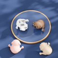 thumbnail image 4 of Protector para las esquinas de las mesas de cachorros, cubierta protectora de borde de silicona suave de seguridad para muebles infantiles, color blanco, 8 Uds., 4 of 5