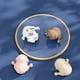 thumbnail image 4 of Protector para las esquinas de las mesas de cachorros, cubierta protectora de borde de silicona suave de seguridad para muebles infantiles, color blanco, 8 Uds., 4 of 5