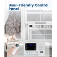 thumbnail image 3 of CRZOE 8000BTUs Window Air Conditioner, Window AC Unit Cooling up to 350sq.ft, 4 Modes and 3 Fan Speeds, 24H Timer, Remote Control, Quiet Operation, Reusable Filter, 3 of 8