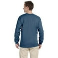 thumbnail image 2 of The Gildan Adult Ultra Cotton 6 oz Long Sleeve T-Shirt - INDIGO BLUE - 3XL, 2 of 2