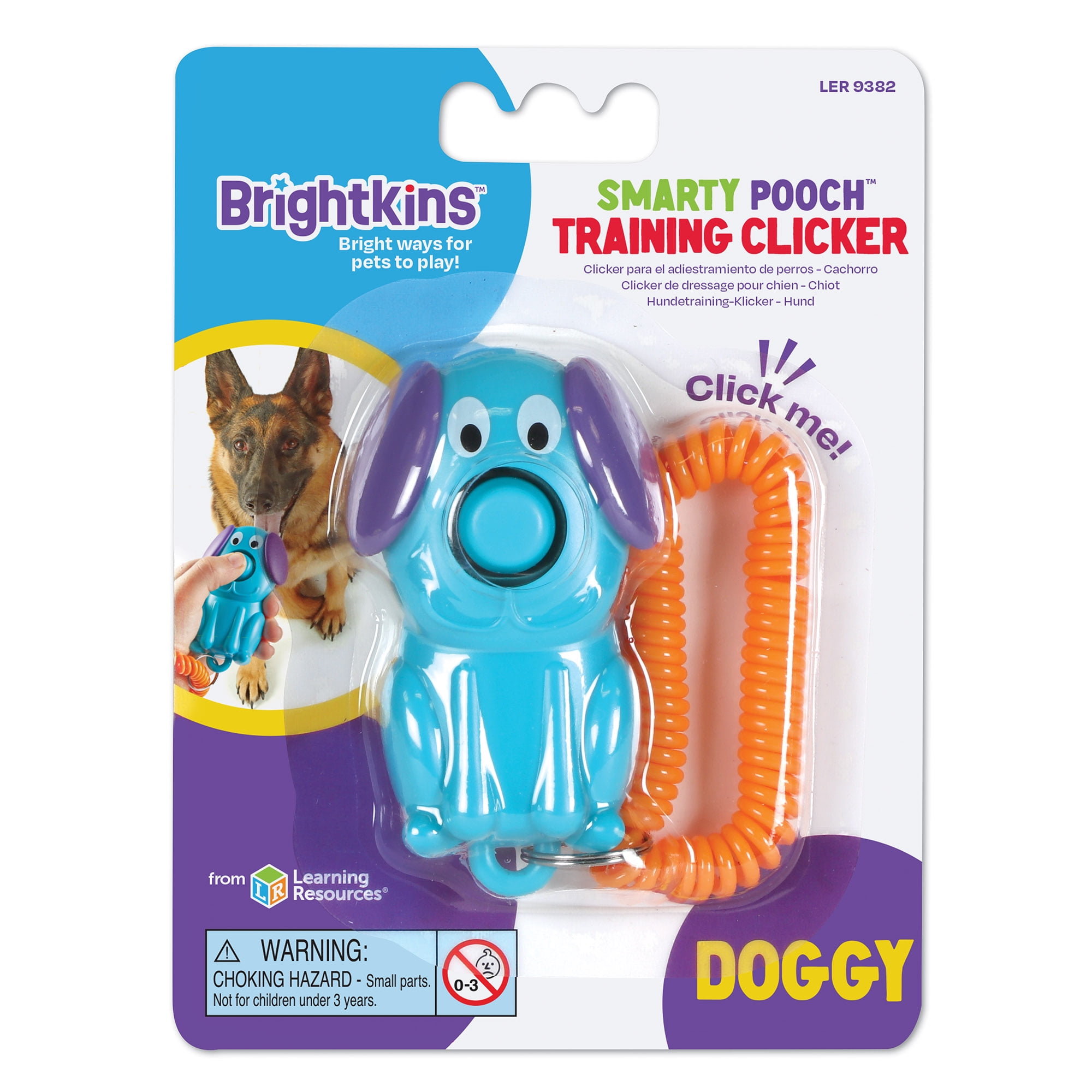 Brightkins Smarty Pooch Dog Training Clicker Puppy, MultiColor