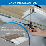 Mount-It! Under Desk Drawer - Shallow, Securely beneath your tabletop ...