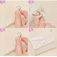 thumbnail image 4 of 2Pcs 10Inch Plastic Imitation Rose-shaped Pearl Beaded Bag Handles for DIY Accessory Handbag Purse Chain Replacement White, 4 of 7