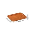 thumbnail image 3 of PpgejGEK Imitation Wood Grain Rectangular Serving Tray 12x8.7x0.6in Food Grade PVC Fruit Platter for Kitchen Dining Table Picnic Party, 3 of 6