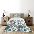 thumbnail image 4 of Ambesonne Cactus Quilted Bedspread Set 2 Pcs, Succulent Plants Garden, Twin Size, Multicolor, 4 of 5