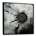 thumbnail image 2 of Designart "Fragmented Grey Geode Art I" Spiritual Stone Floater Framed Wall Art Living Room, 2 of 5