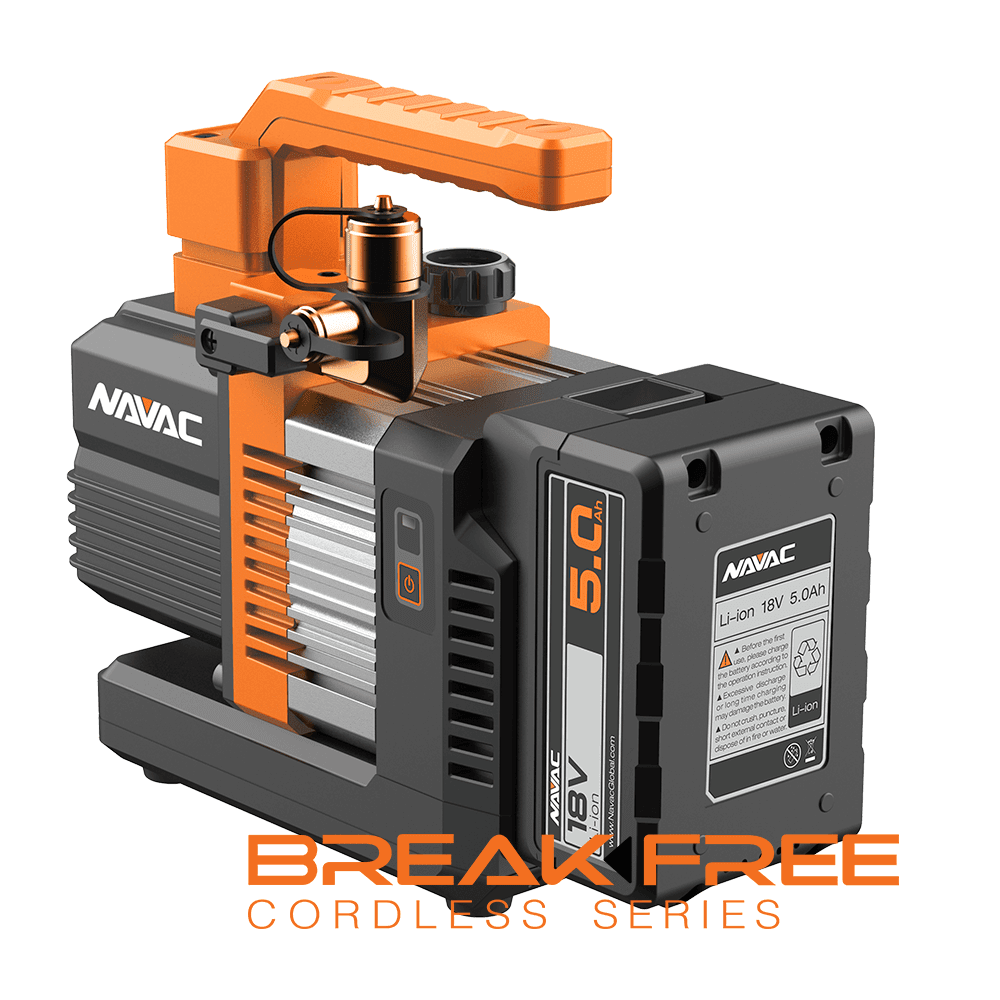 NAVAC NP2DLM BreakFree Cordless Vacuum Pump, 2CFM and Dual-Stage