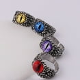 thumbnail image 3 of Ruiboury Ring Alloy Lava Fashion Lightweight Multi Colors Portable Durable Finger Rings Waterproof Small Size Jewelry Gift Red, 3 of 7