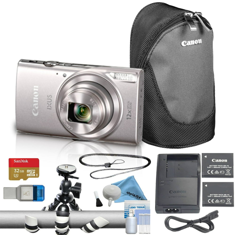 Canon PowerShot ELPH 180/IXUS 185 Digital Camera Bundle (Advanced