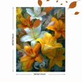 thumbnail image 3 of Yellow Alstroemeria Lily Canvas Print Entryway Home Decor, 3 of 8