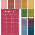 thumbnail image 1 of Calendario de pared Fullhawl de 12 x 16 pulgadas, borrado en seco, reutilizable durante 12 meses, 1 of 6