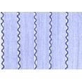 thumbnail image 1 of Ahgly Company Indoor Rectangle Solid Blue Modern Area Rugs, 6' x 9', 1 of 4