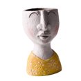 thumbnail image 3 of Florero con retrato Escultura Resina Decorativo Rostro humano Florero de maceta para oficina en casa, Tipo 4 sidaley HA002260-04B, 3 of 6