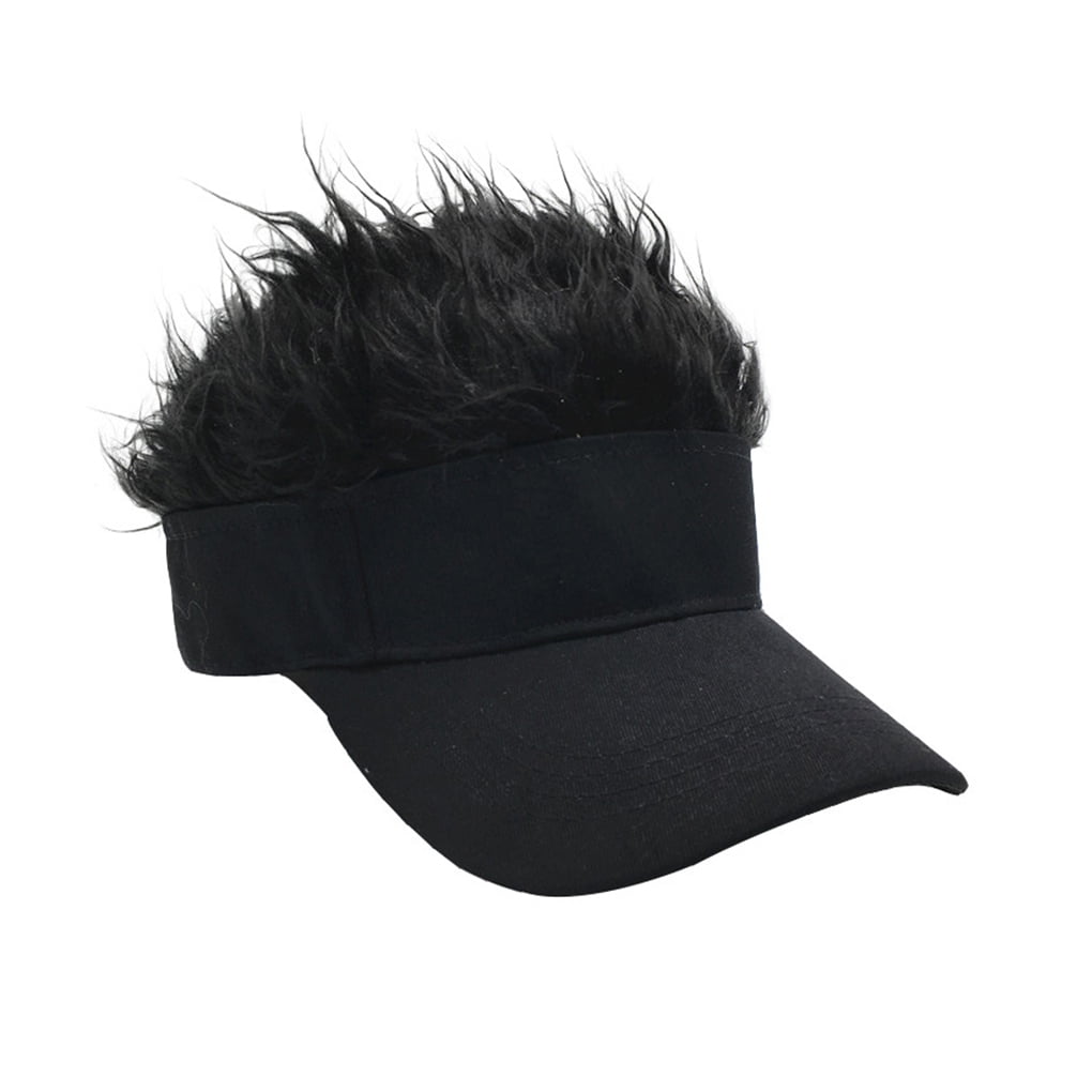 yingyy Uni Visor Wig Hat Men Women 