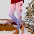 thumbnail image 1 of MKLEKYY Conjunto deportivo para mujer Leggings para entrenamiento, leggings con estampado navideño, pantalones de bloques de color, leggings elásticos suaves 1256, 1 of 3