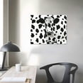 thumbnail image 4 of Orinice Cow print vinyl wall art decal Detachable cow print wall decal Bedroom living room Frameless painting 16x12in, 4 of 6