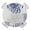 Navy Blue, variant on Sage Green Chrysanthemum Round Fitted Tablecloth with Elastic Edge, Waterproof Table Cloth Table Cover for 45"-54" Tables, Farmhouse Botanical Floral Modern Tablecloths for Dining Picnic Outdoor