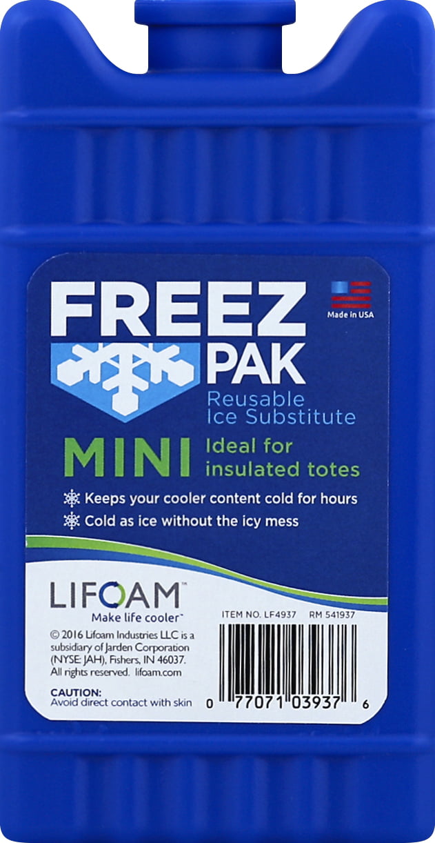 Freez Pak 4937 The Little Shiver Gel Formula Reusable Ice Hard Pack 8.5 oz. 