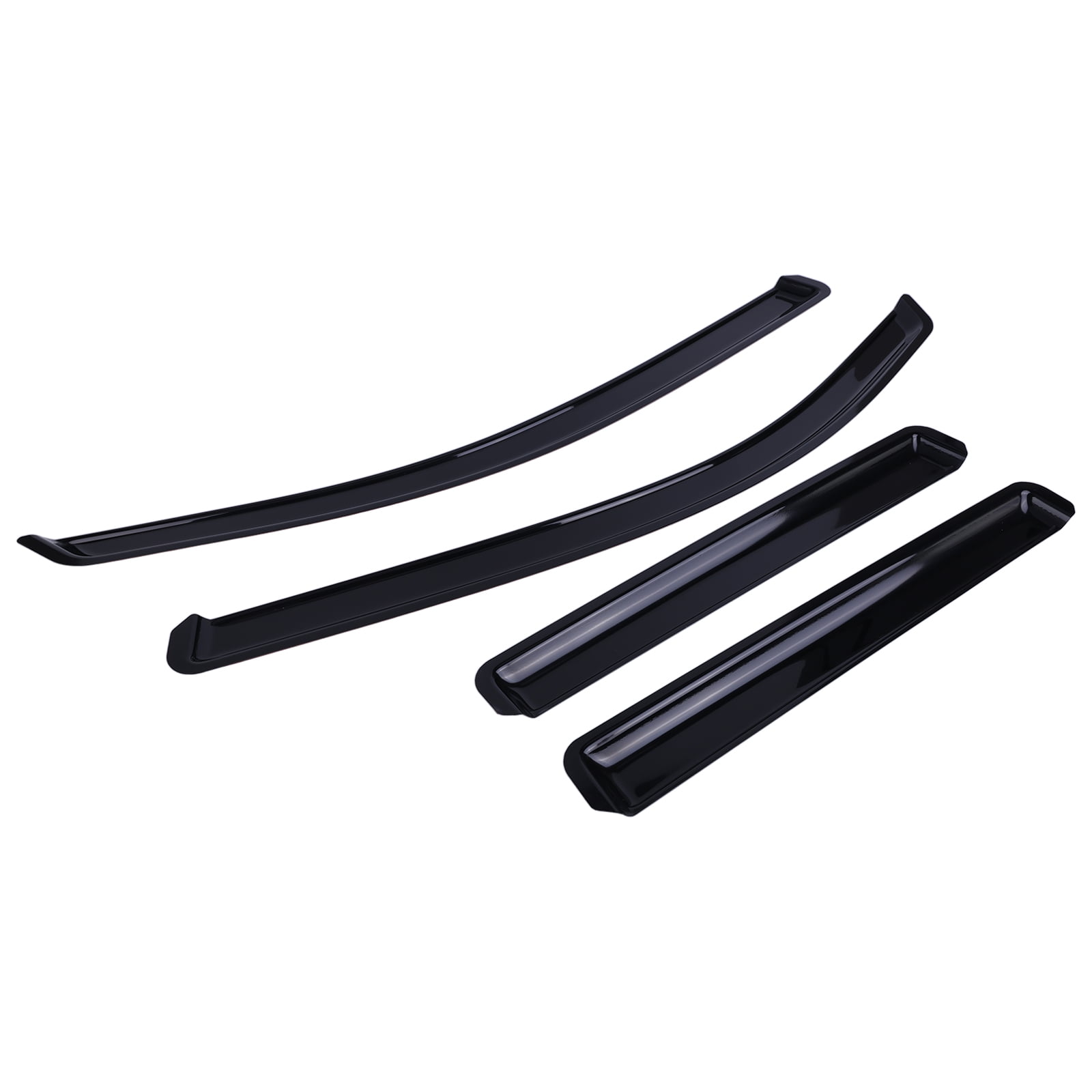 Corfhy Rain Guards Window Deflector Fit for Toyota Tacoma Crew Cab 2024-2025 Dark Smoke In-Channel Window Visors Rain Guards Wind Deflectors Set