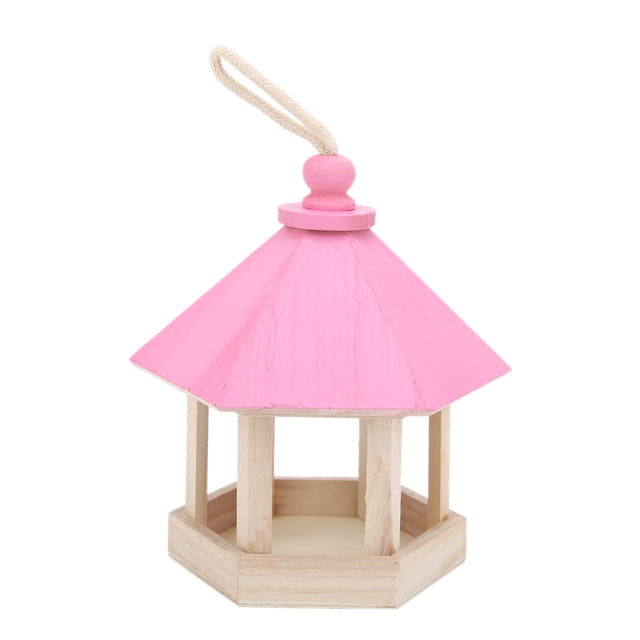 Comedero para Pájaros de Madera ANGGREK Casita para Loros Colgante Resistente A La Intemperie