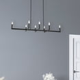 thumbnail image 4 of Dainolite  Nora 8 Light Contemporary Matte Black Luxury Lantern Chandelier, 4 of 4