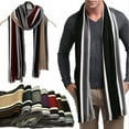 thumbnail image 2 of Faithtur Foulard Longue en Tricot de Coton à Rayures Verticales Décontractée Automne/hiver pour Hommes, 2 of 2