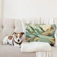 thumbnail image 4 of Ambesonne Lake Throw Pillow Cover 2 Pack, Pastel Rising Mountains Art, 24", Seafoam Peach and Amber, 4 of 7