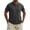 A Dark Gray, variant on Athletic Fit Plain Casual T-Shirt for Men Men's Short Sleeve Button Turndown Collar Pullover Casual And Fashionable Running Top Black L