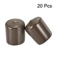 thumbnail image 2 of Uxcell Rubber End Caps Round Cap Cover Screw Thread Protectors 29mm Brown, 2 of 4