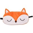 thumbnail image 4 of Antifaz para dormir, antifaz de felpa, antifaz para dormir de viaje, supersuave y divertido, adecuado para niños, niñas y adultos (Zorro naranja) Ormromra DLM636, 4 of 6