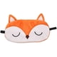 thumbnail image 4 of Antifaz para dormir, antifaz de felpa, antifaz para dormir de viaje, supersuave y divertido, adecuado para niños, niñas y adultos (Zorro naranja) Ormromra DLM636, 4 of 6