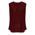 thumbnail image 7 of Ashirexll Tank Tops for Women, Fashion V-Neck Sleeveless Solid Color Casual Comfortable Summer Vests, 7 of 7