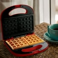 thumbnail image 4 of Better Chef Electric Nonstick Waffle Maker in Red, 4 of 5