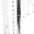 thumbnail image 5 of Miumaeov 2 Pcs 27.6inch Tall Wedding Centerpieces, Elegant Weddings Decoration, rystal Flower Vase Metal Flowers Stand for Party Tables Decorations (Silver), 5 of 8