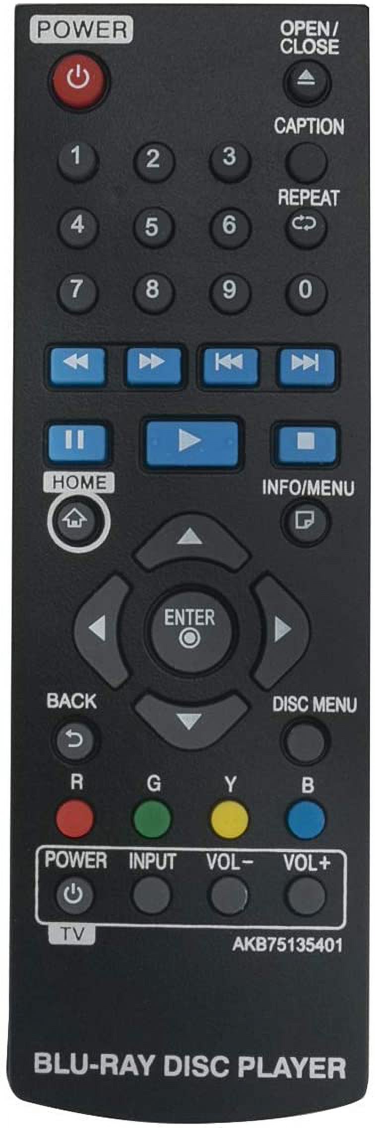 VINABTY AKB73615702 Télécommande De Remplacement Pour LG BLU
