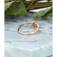 thumbnail image 4 of HeartsAndYou 0.4ct Round Cut Moissanite Engagement Ring for Women 18k Rose Gold over Silver Snowflake Design, 4 of 9