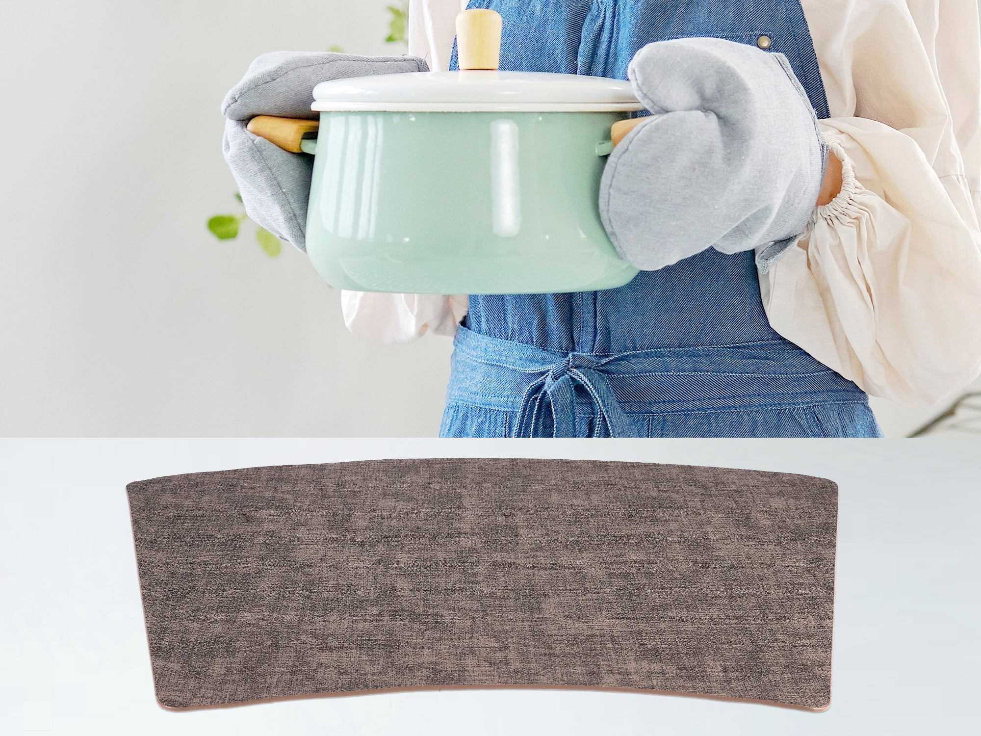 Unique Bargains Placemats for Dining Table Decor Heat Resistant Placemats 6pcs Coffee
