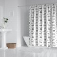 thumbnail image 2 of Monochrome Controllers Games Icons White Pattern Shower Curtain 84"x72" ,Bathroom Decorative Shower Curtains Set with 12 Hooks,Modern Waterproof Washable Shower Curtain, 2 of 6