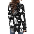 thumbnail image 7 of Womens Halloween Cardigan Casual Lightweight Long Sleeve Open Front Cardigans with Funny Print Fall Winter Holiday Party Outerwear, 7 of 7