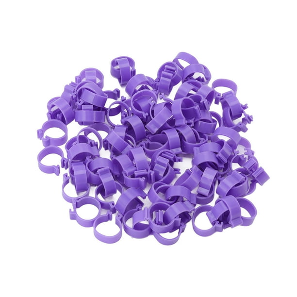 Anillos 100 pcs piso de pollo anillo Pato Gallina Piernos Anillos Clip Herramientas de Cultivo de Anillo de Pie de Aves de Corral