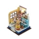 thumbnail image 1 of Casa de muñecas en miniatura hecha a mano, modelo de casa de muñecas con luces LED, caja de habitación de madera, Estilo C, 1 of 9