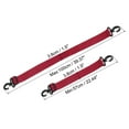 thumbnail image 2 of Uxcell 100cmx3.8cm Ski Carrier Strap, 2 Pack Snowboard Boot Carrying Strap Deep Red, 2 of 7