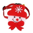 thumbnail image 1 of Disfraz de mascota Halloween Disfraz de Navidad Collar para perro gato pequeño - tal se describe, Monigote de nieve Salvador Collar de sombrero para mascotas, 1 of 7