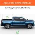 thumbnail image 4 of Retractable Truck Bed Tonneau Cover for 2014-2025 Chevy Silverado/GMC Sierra 1500 (5'8" /69" Bed) Retractable Hard Truck Bed Cover Password Lock, 4 of 16