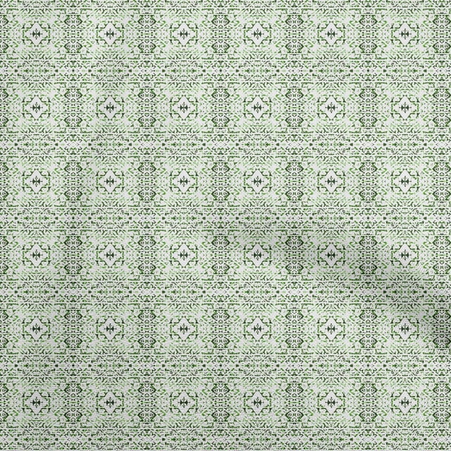 oneOone Silk Tabby Dark Green Fabric Block Fabric For Sewing Printed Craft Fabric By The Yard 42 Inch Wide-Z2
