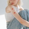 thumbnail image 4 of shiyou-6pcs Red Lip Tattoo - Temporary Kiss Stickers, Water-proof Fake Tattoos, 4 of 4