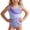 Purple, variant on CAIXIA Girls One Piece Swimsuit Drawstring Bottoms Bathing Suit Cute Printed Crossback Modest Ruched Girls Swimsuit Size 7 Stretchy Girl Swimwear Swim Suit,9-10 Years