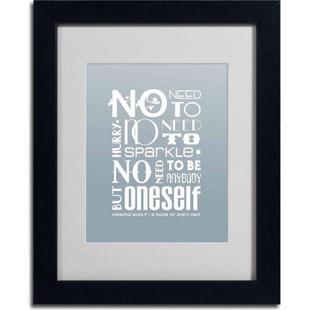 Trademark Fine Art "No Need to Sparkle" Canvas Art by Megan Romo, Black Frame